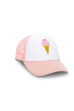Bijou Brigitte Kinderschmuck>Kinder Cap - Pink Ice rosa, weiß