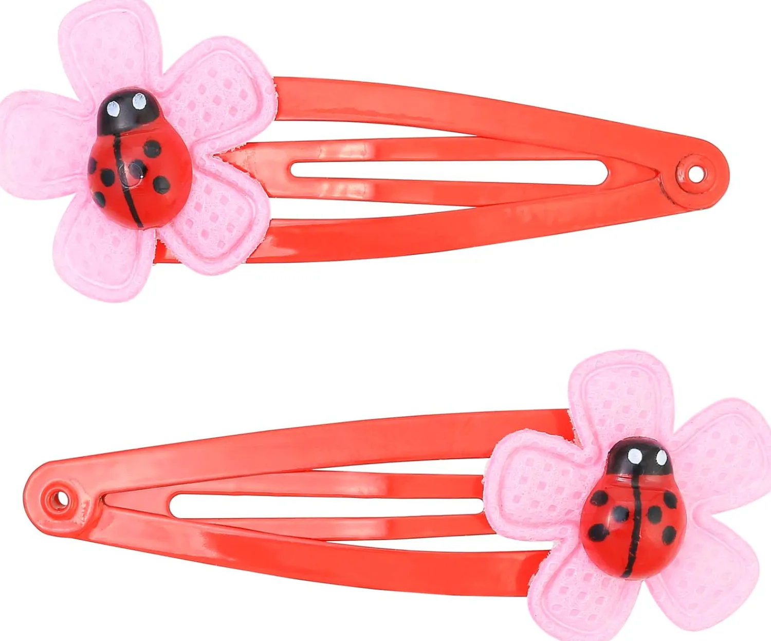 Bijou Brigitte Kinderschmuck|Haarspangen>Kinder Haarspange - Kleiner Käfer rosa, rot