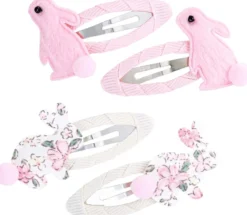 Bijou Brigitte Kinderschmuck|Haarspangen>Kinder Haarspangen-Set - Soft Meadow rosa, weiß