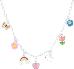 Bijou Brigitte Bunter Schmuck|Kinderschmuck>Kinder Kette - Charm Fun mehrfarbig, silber