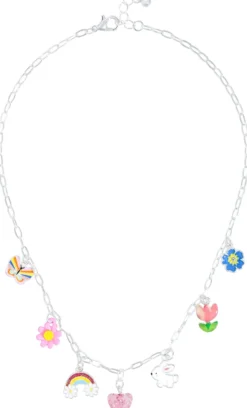 Bijou Brigitte Bunter Schmuck|Kinderschmuck>Kinder Kette - Charm Fun mehrfarbig, silber