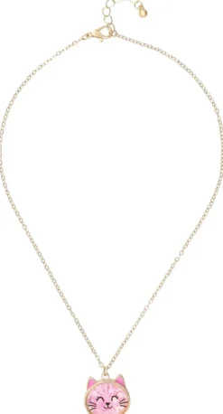 Bijou Brigitte Kinderschmuck|Ketten Gold>Kinder Kette - Cute Ears rosa, gold
