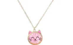 Bijou Brigitte Kinderschmuck|Ketten Gold>Kinder Kette - Cute Ears rosa, gold