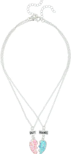 Bijou Brigitte Kinderschmuck>Kinder Ketten-Set - BFF Heart silber