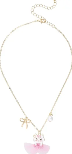 Bijou Brigitte Ketten Gold>Kinder Kette - Pink Ballet gold, pink