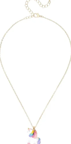 Bijou Brigitte Kinderschmuck|Ketten Gold>Kinder Kette - Wonderful Unicorn gold, mehrfarbig