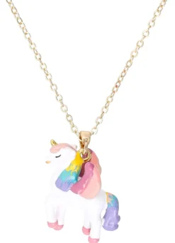 Bijou Brigitte Kinderschmuck|Ketten Gold>Kinder Kette - Wonderful Unicorn gold, mehrfarbig