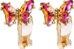 Bijou Brigitte Kinderschmuck|Clips>Kinder Ohrclips - Sparkling Sunrise orange, pink