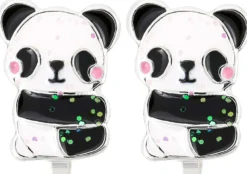 Bijou Brigitte Kinderschmuck|Clips>Kinder Ohrclips - Sweet Hug schwarz, weiß, silber
