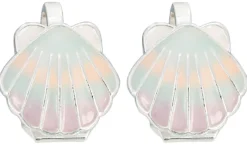 Bijou Brigitte Kinderschmuck|Clips>Kinder Ohrclips - Sweet Shell mehrfarbig, silber