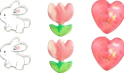 Bijou Brigitte Kinderschmuck|Für Bestimmte Personen>Kinder Ohrstecker-Set - Pink Spring weiß, pink