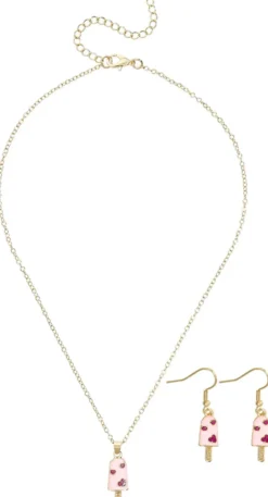 Bijou Brigitte Kinderschmuck>Kinder Schmuckset - Ice Cream gold, pink
