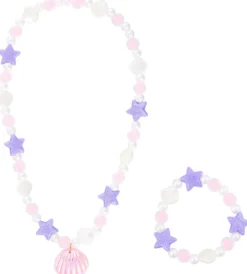 Bijou Brigitte Kinderschmuck|Muschelschmuck>Kinder Schmuckset - Ocean Magic rosa, weiß