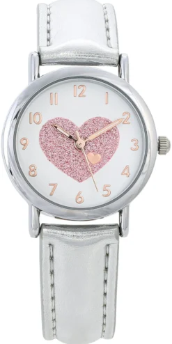 Bijou Brigitte Kinderschmuck|Uhren>Kinder Uhr - Glitter Heart mehrfarbig