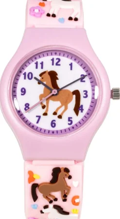 Bijou Brigitte Kinderschmuck|Uhren>Kinderuhr - Lovely Hooves rosa, lila