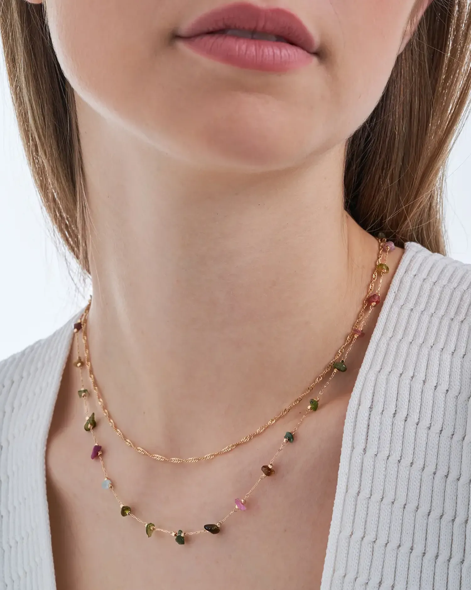 Bijou Brigitte Layering-Ketten|Ketten Gold>Layering Kette - Amazing Aventurin gold