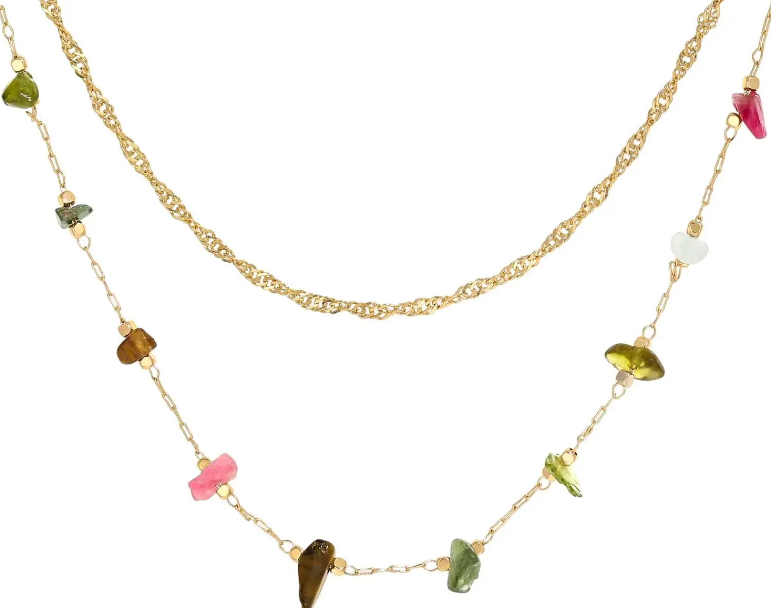 Bijou Brigitte Layering-Ketten|Ketten Gold>Layering Kette - Amazing Aventurin gold