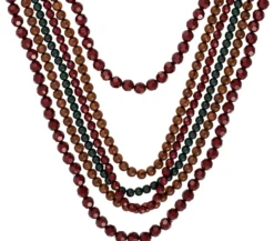 Bijou Brigitte Layering-Ketten|Statement-Ketten>Layering Kette - Autumn Beads braun, grün, rot