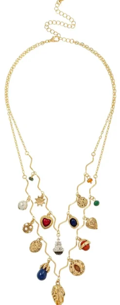 Bijou Brigitte Layering-Ketten|Ketten Gold>Layering Kette - Autumn Glow gold, mehrfarbig