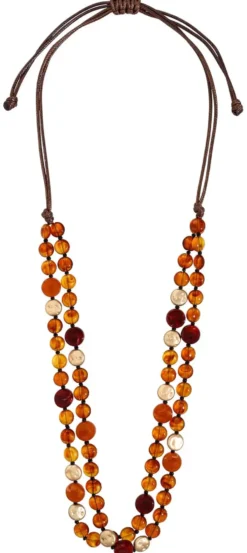 Bijou Brigitte Layering-Ketten|Ketten Gold>Layering-Kette - Autumn Layers gold, orange