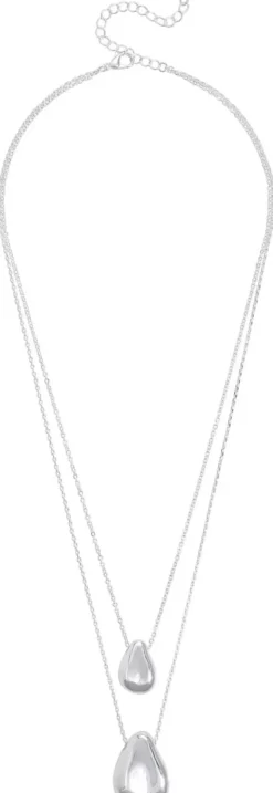 Bijou Brigitte Layering-Ketten>Layering Kette - Big Tear silber