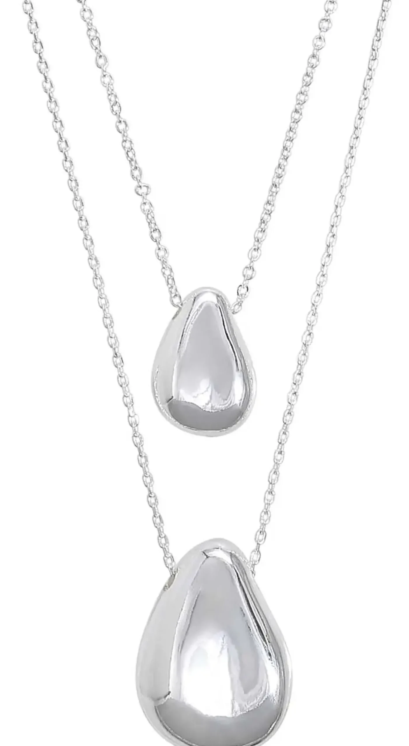 Bijou Brigitte Layering-Ketten>Layering Kette - Big Tear silber