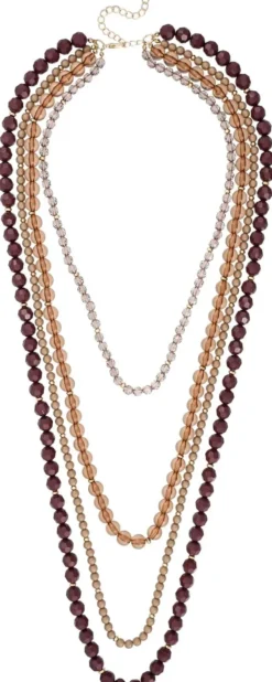 Bijou Brigitte Layering-Ketten|Statement-Ketten>Layering Kette - Brown Beads braun