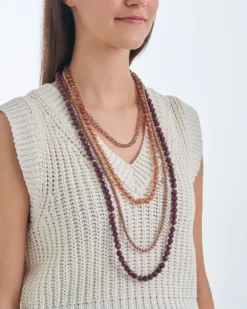 Bijou Brigitte Layering-Ketten|Statement-Ketten>Layering Kette - Brown Beads braun