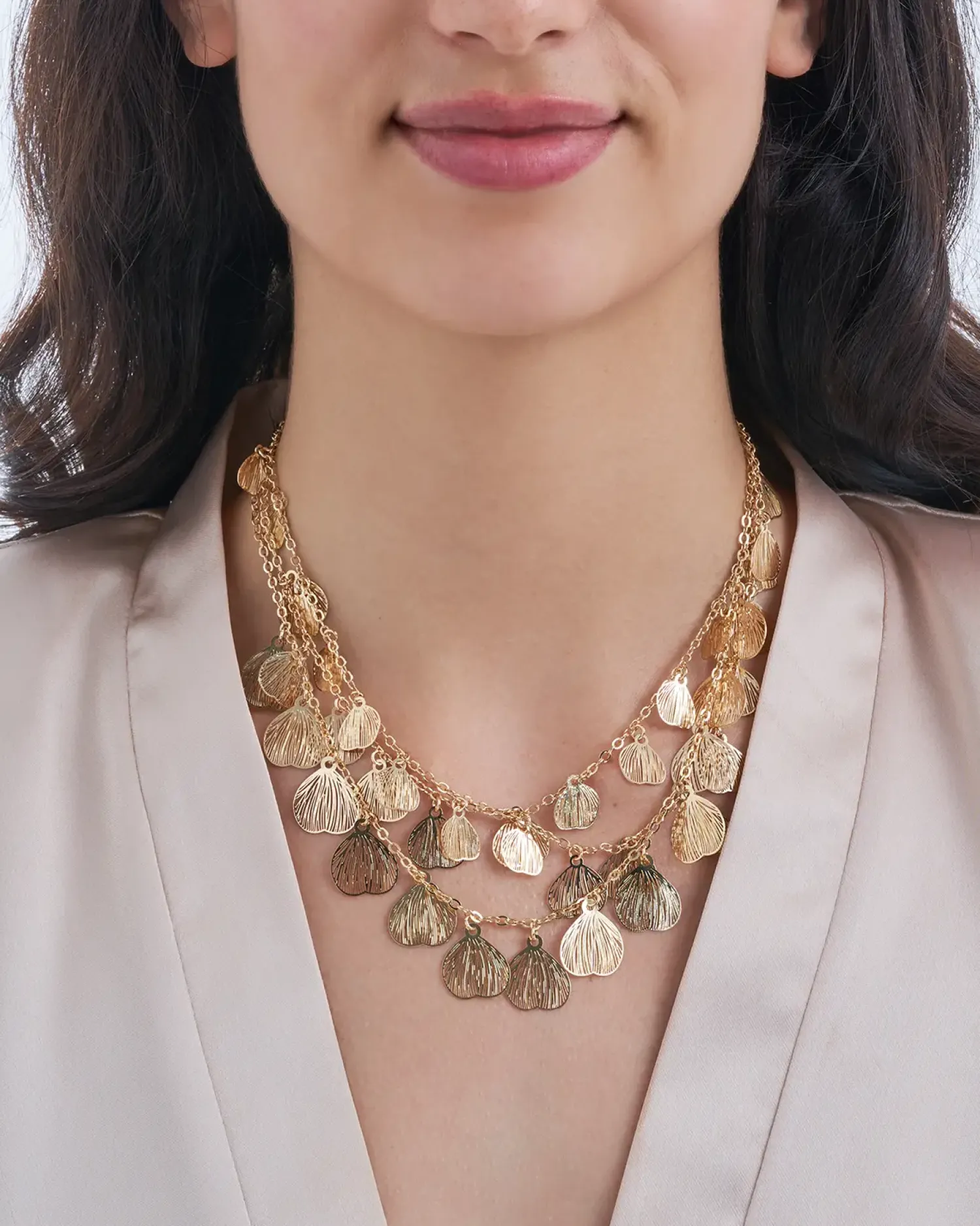 Bijou Brigitte Layering-Ketten|Statement-Ketten>Layering Kette - Charming Petals gold