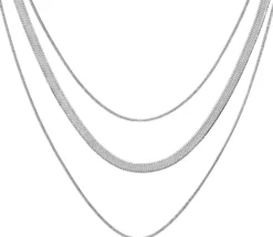 Bijou Brigitte Layering-Ketten|Edelstahlketten>Layering Kette - Classic Steel silber