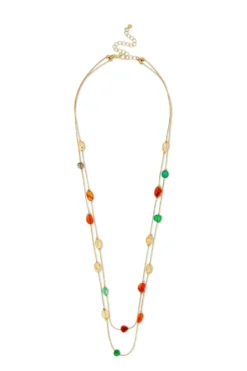Bijou Brigitte Layering-Ketten|Ketten Gold>Layering Kette - Colorful Agate gold, mehrfarbig