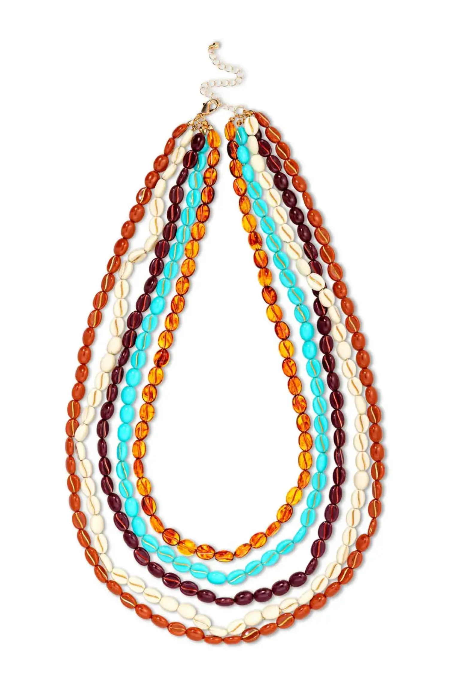 Bijou Brigitte Layering-Ketten|Bunter Schmuck>Layering Kette - Colorful Beans mehrfarbig