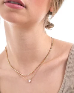 Bijou Brigitte Layering-Ketten|Ketten Gold>Layering Kette - Cute Heart gold