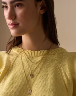Bijou Brigitte Edelstahlschmuck In Gold|Layering-Ketten>Layering Kette - Double Plate gold