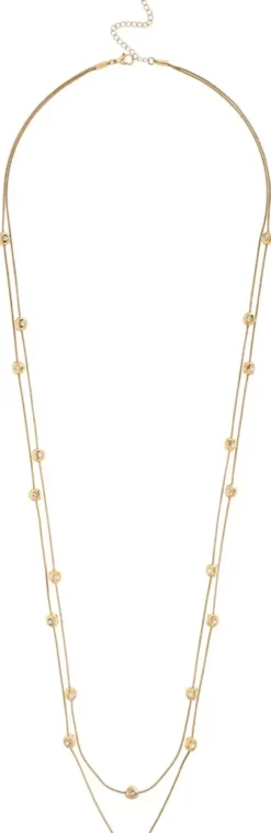 Bijou Brigitte Layering-Ketten|Ketten Gold>Layering Kette - Double Sparkle gold