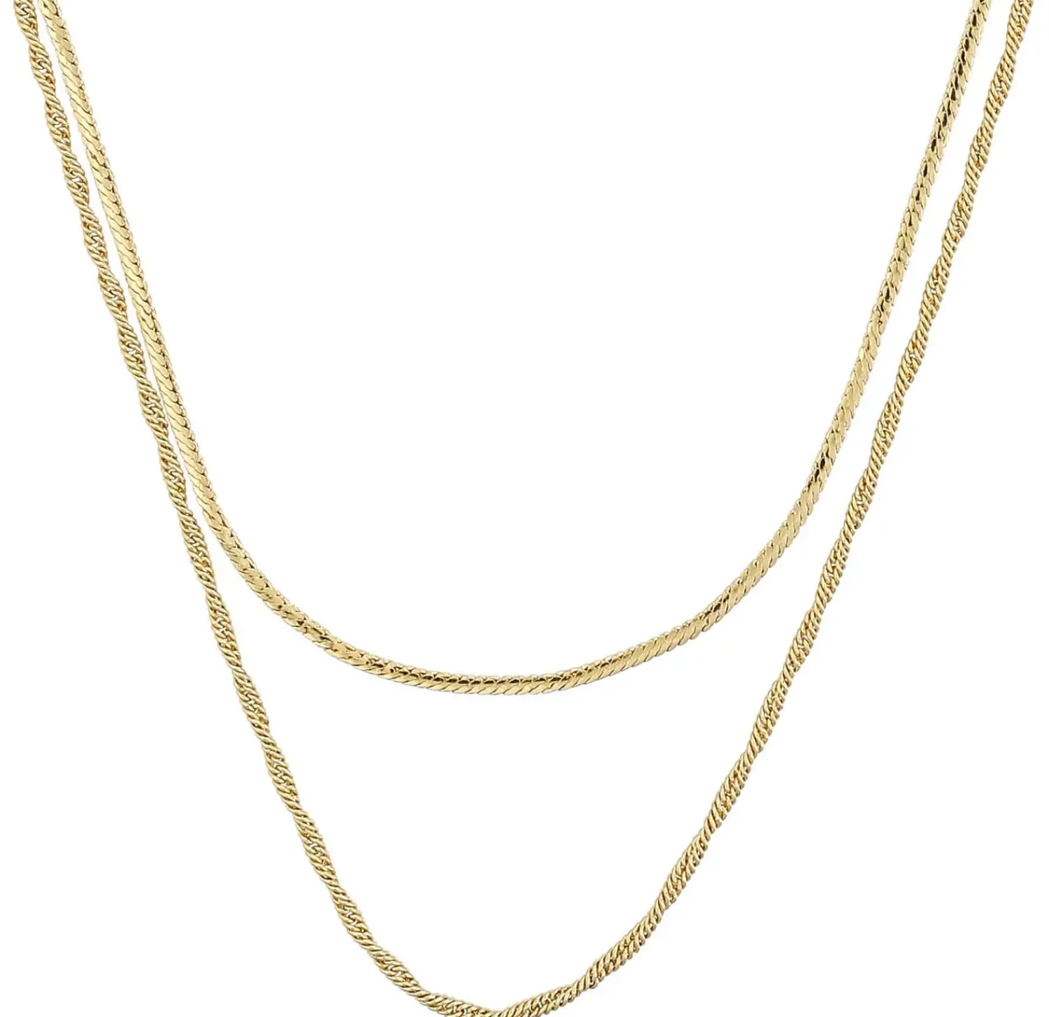 Bijou Brigitte Layering-Ketten|Basics>Layering Kette – Double Twist gold