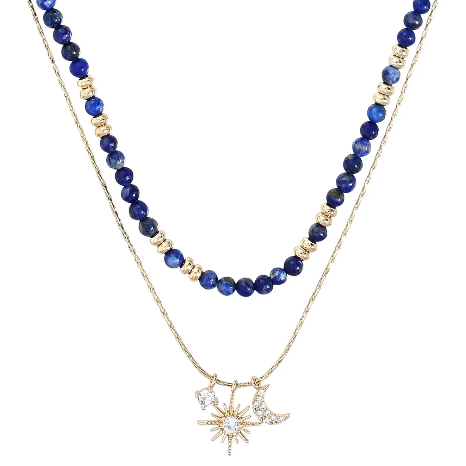 Bijou Brigitte Layering-Ketten>Layering Kette - Fine Blue