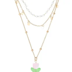 Bijou Brigitte Layering-Ketten|Ketten Gold>Layering Kette - Gleaming Tulip gold