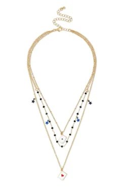 Bijou Brigitte Layering-Ketten|Ketten Gold>Layering Kette - Golden Ace gold, mehrfarbig