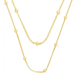 Bijou Brigitte Layering-Ketten|Ketten Gold>Layering Kette - en Bubbles gold