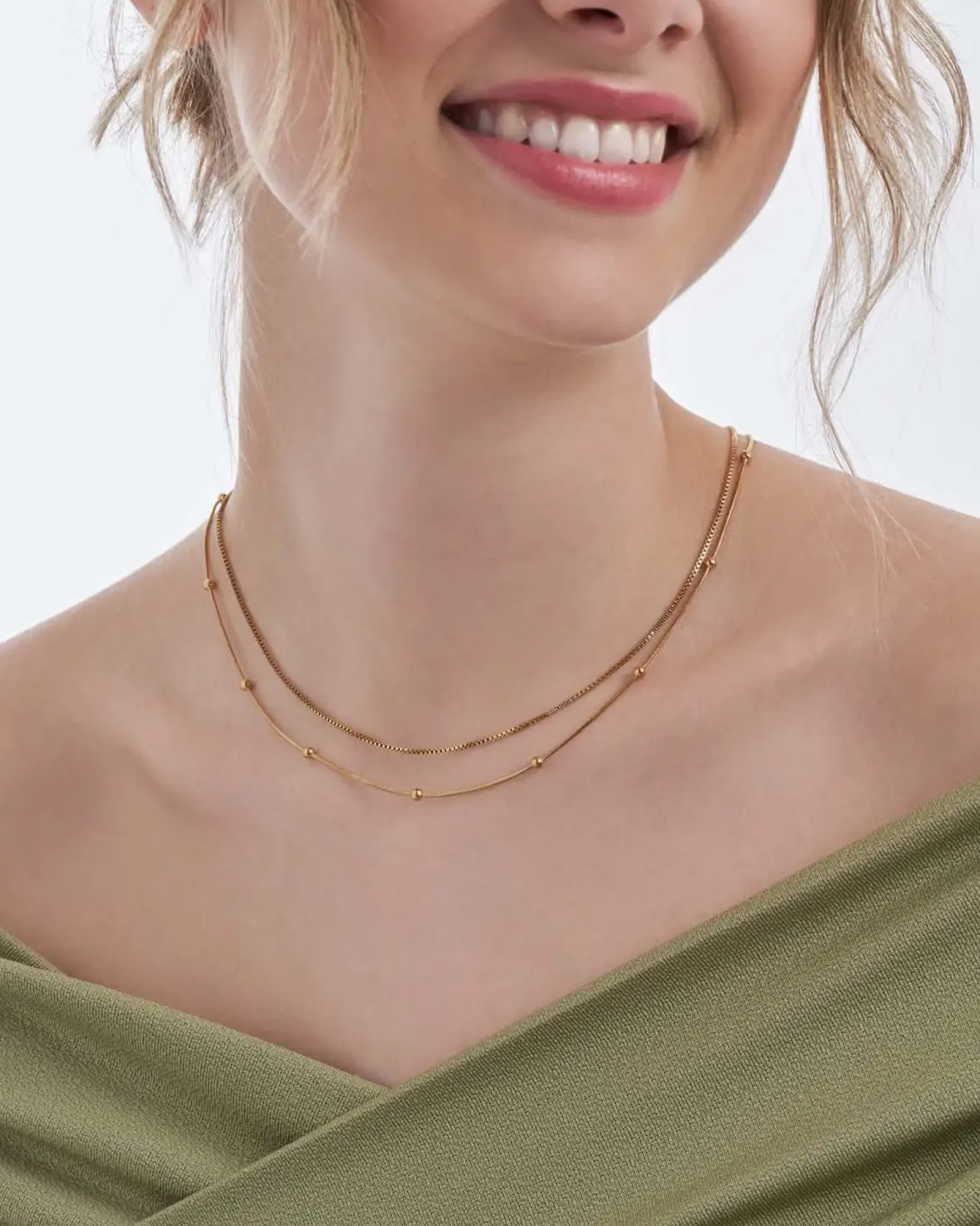 Bijou Brigitte Edelstahlschmuck In Gold|Layering-Ketten>Layering Kette - en Esteem gold