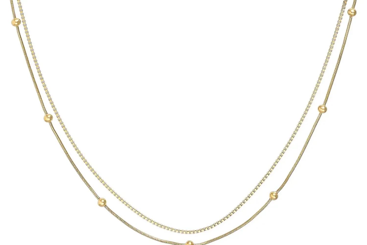 Bijou Brigitte Edelstahlschmuck In Gold|Layering-Ketten>Layering Kette - en Esteem gold