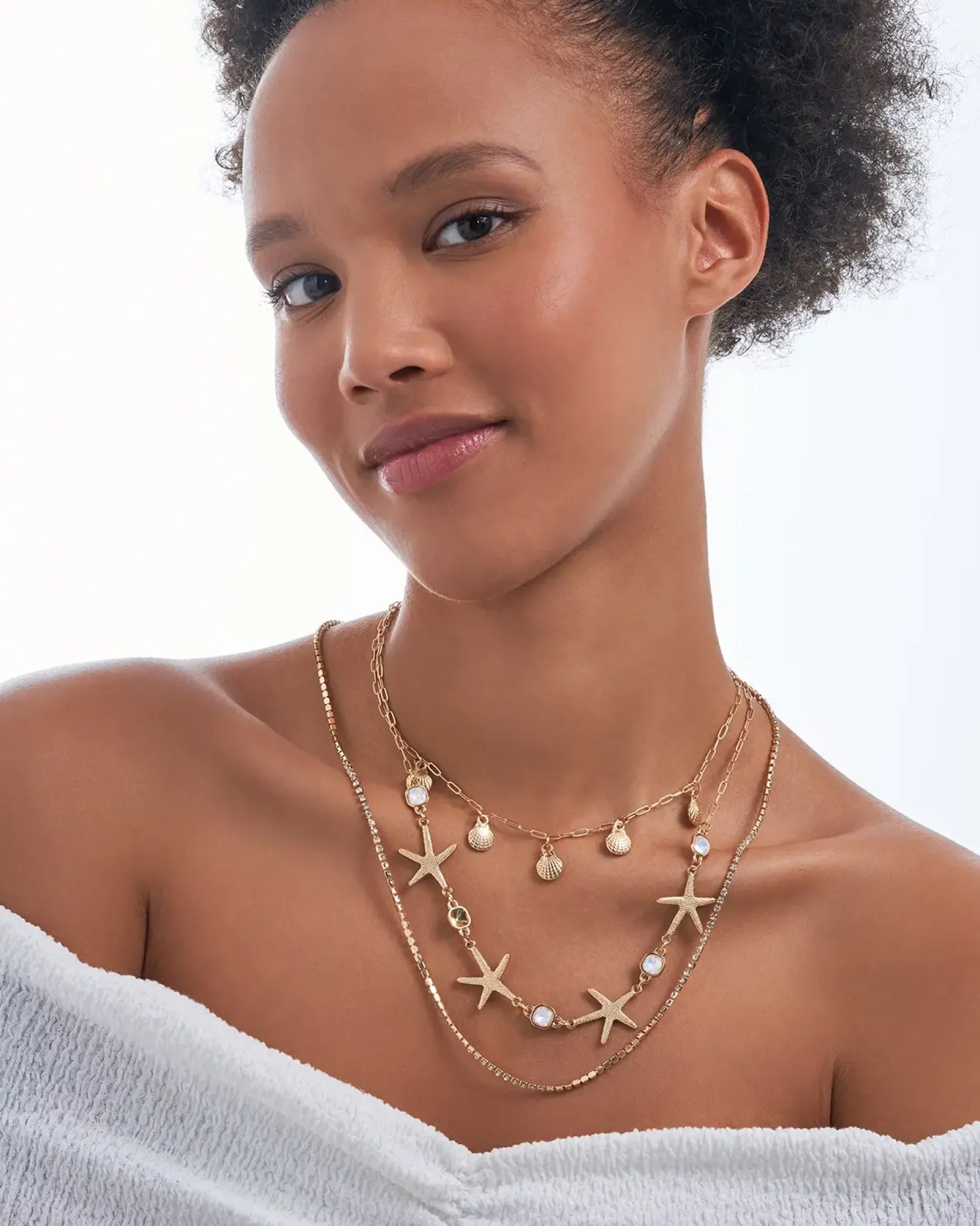 Bijou Brigitte Layering-Ketten|Maritimer Schmuck>Layering Kette - en Shells gold