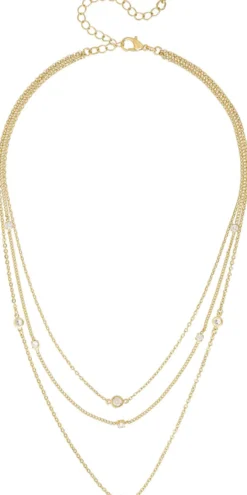 Bijou Brigitte Layering-Ketten|Ketten Gold>Layering Kette - en Sparkle gold
