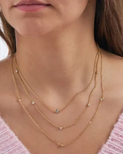 Bijou Brigitte Layering-Ketten|Ketten Gold>Layering Kette - en Sparkle gold