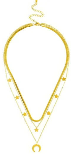 Bijou Brigitte Edelstahlschmuck In Gold|Layering-Ketten>Layering Kette - en Trio gold