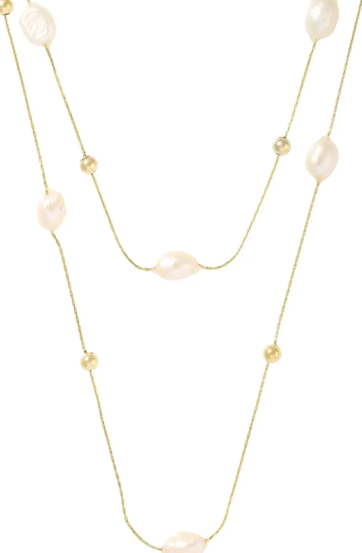 Bijou Brigitte Perlenschmuck|Perlenketten>Layering Kette - Graceful Layers gold, weiß