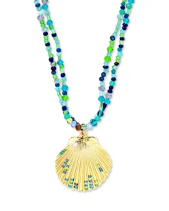 Bijou Brigitte Layering-Ketten|Maritimer Schmuck>Layering Kette - Green Glass grün, blau
