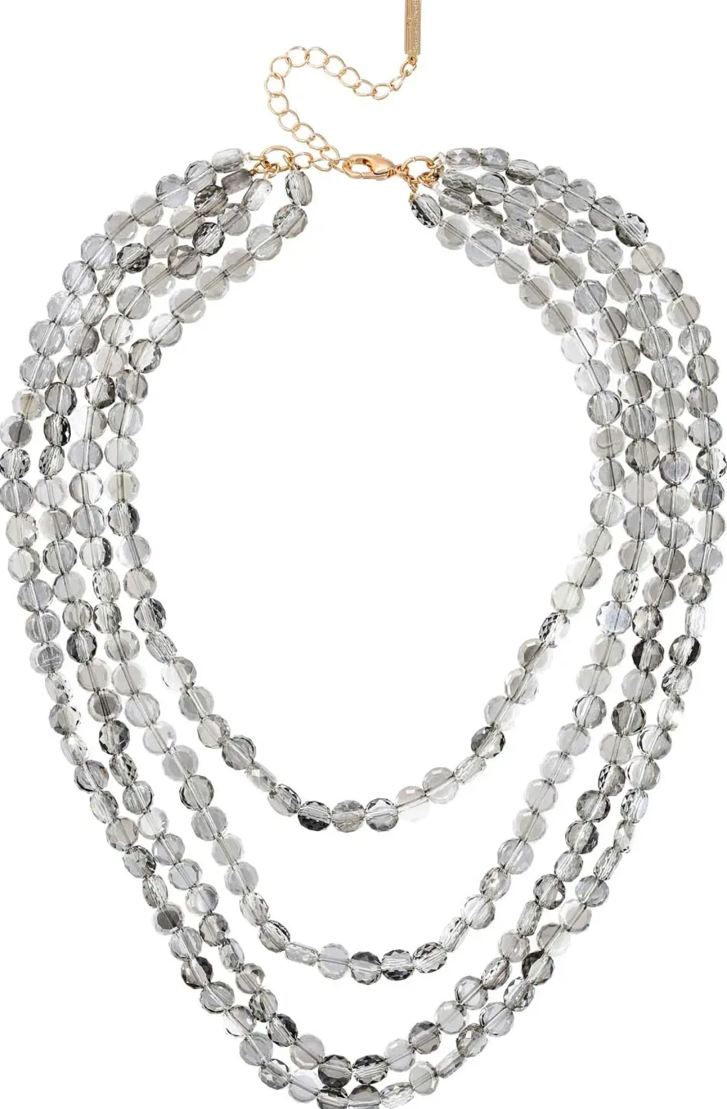 Bijou Brigitte Layering-Ketten|Brautschmuck>Layering Kette - Grey Pearls grau