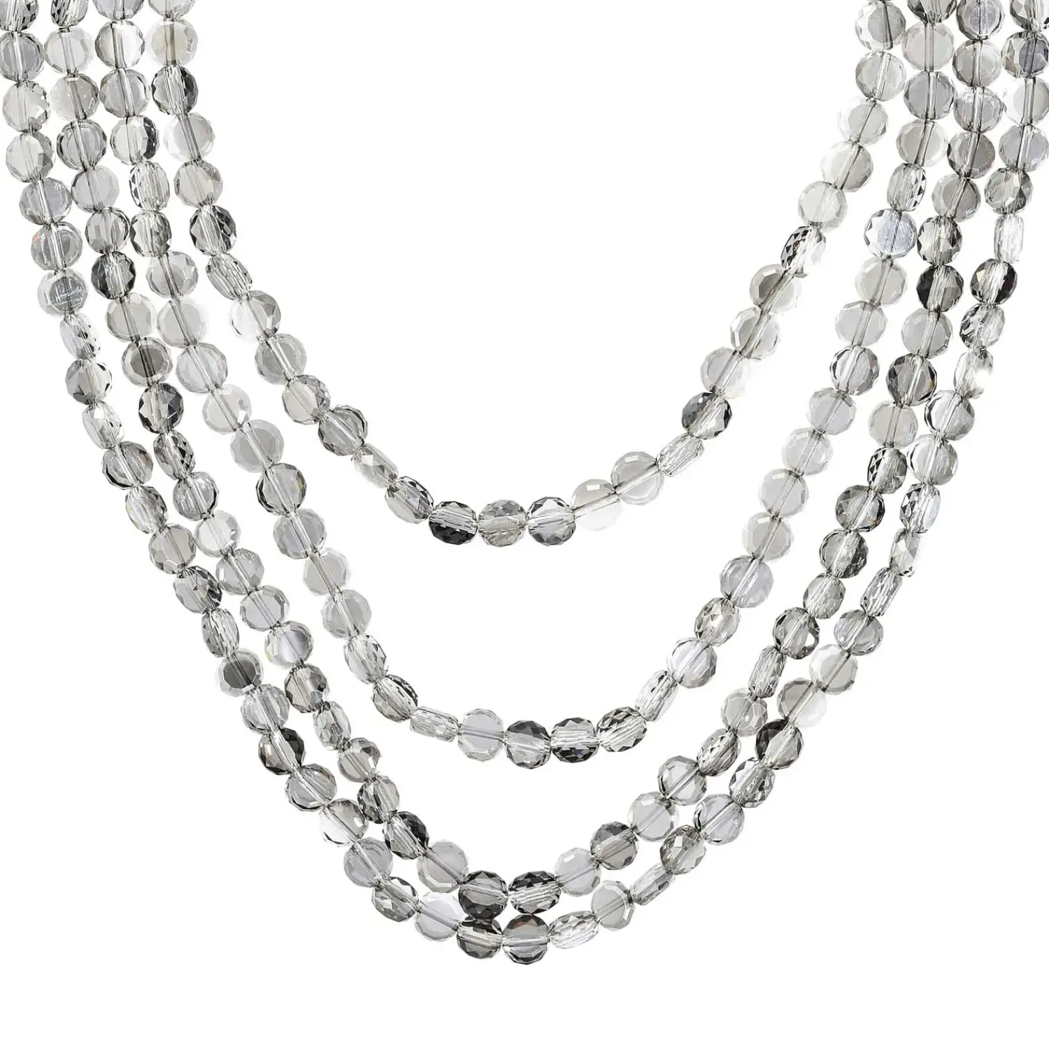 Bijou Brigitte Layering-Ketten|Brautschmuck>Layering Kette - Grey Pearls grau